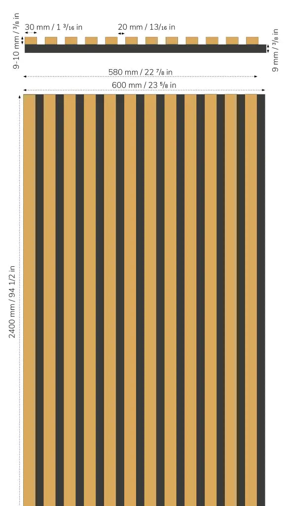 Slate-Lite ARCTIC WHITE Acoustic Panel Bookmatching Set – 6 Panels, 240 × 60 cm