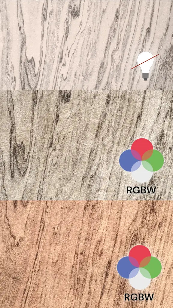 Translucent Arctic White Bookmatching
